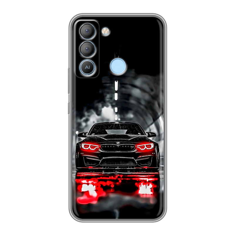 Силиконовый чехол на Tecno Pop 5 LTE с принтом BMW БМВ Силиконовый чехол на Tecno Pop 5 LTE с принтом BMW БМВ