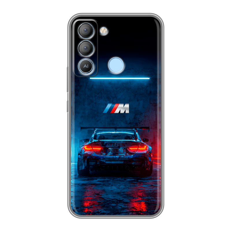 Силиконовый чехол на Tecno Pop 5 LTE с принтом BMW БМВ Силиконовый чехол на Tecno Pop 5 LTE с принтом BMW БМВ