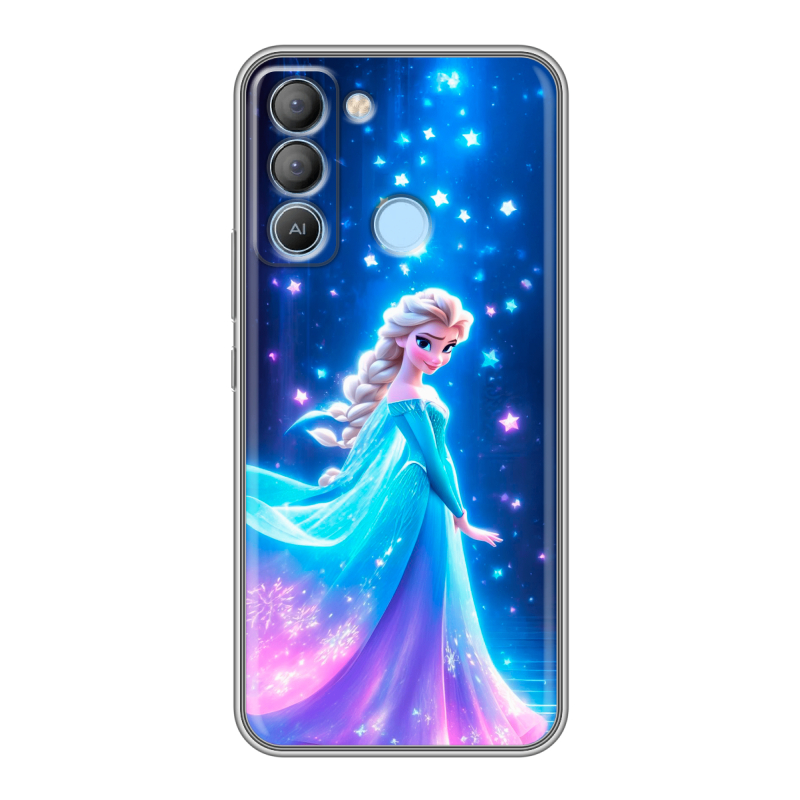 Силиконовый чехол на Tecno Pop 5 LTE с принтом Холодное сердце Frozen Силиконовый чехол на Tecno Pop 5 LTE с принтом Холодное сердце Frozen