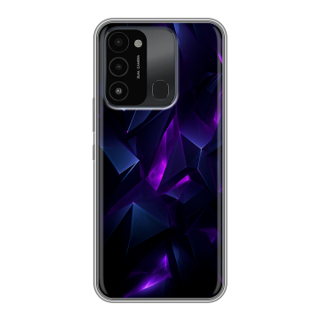 Силиконовый противоударный чехол на Tecno Spark Go 2022 с принтом Абстракиция