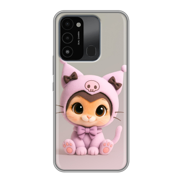 Силиконовый противоударный чехол на Tecno Spark Go 2022 с принтом Куроми Kuromi 