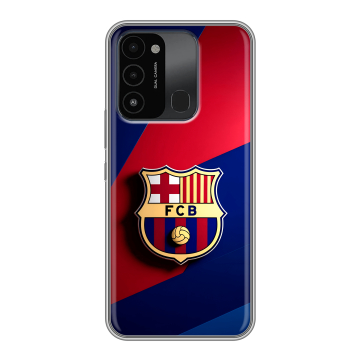 Силиконовый противоударный чехол на Tecno Spark Go 2022 с принтом Барселона Barcelona