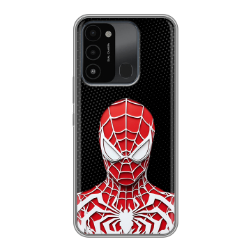 Силиконовый противоударный чехол на Tecno Spark Go 2022 с принтом человек паук spiderman