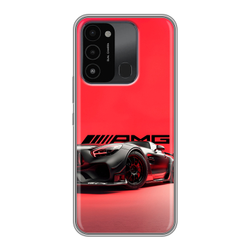 Силиконовый противоударный чехол на Tecno Spark Go 2022 с принтом Мерседес Mercedes AMG