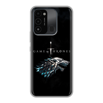 Силиконовый противоударный чехол на Tecno Spark Go 2022 с принтом Игра Престолов Game Thrones