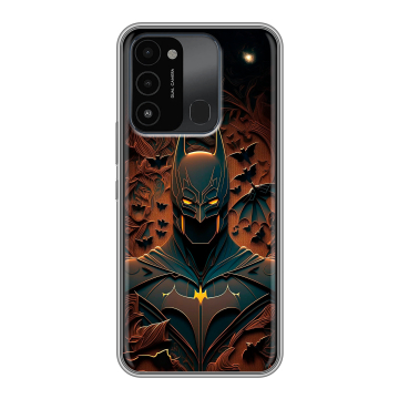 Силиконовый противоударный чехол на Tecno Spark Go 2022 с принтом Batman Бэтмен