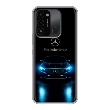 Силиконовый противоударный чехол на Tecno Spark Go 2022 с принтом Mercedes Мерседес