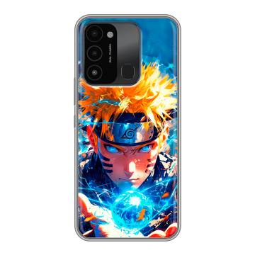Силиконовый противоударный чехол на Tecno Spark Go 2022 с принтом Аниме Наруто Naruto