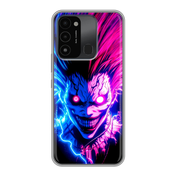 Силиконовый противоударный чехол на Tecno Spark Go 2022 с принтом Death note Тетрадь смерти