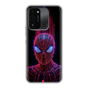 Силиконовый противоударный чехол на Tecno Spark Go 2022 с принтом Spiderman Человек паук