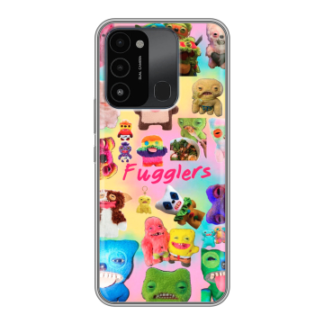 Силиконовый противоударный чехол на Tecno Spark Go 2022 с принтом Флагер Fuggler