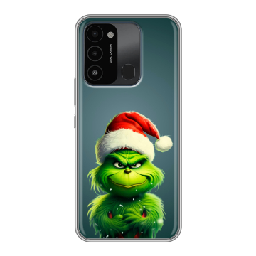 Силиконовый противоударный чехол на Tecno Spark Go 2022 с принтом Новый год Силиконовый противоударный чехол на Tecno Spark Go 2022 с принтом Новый год