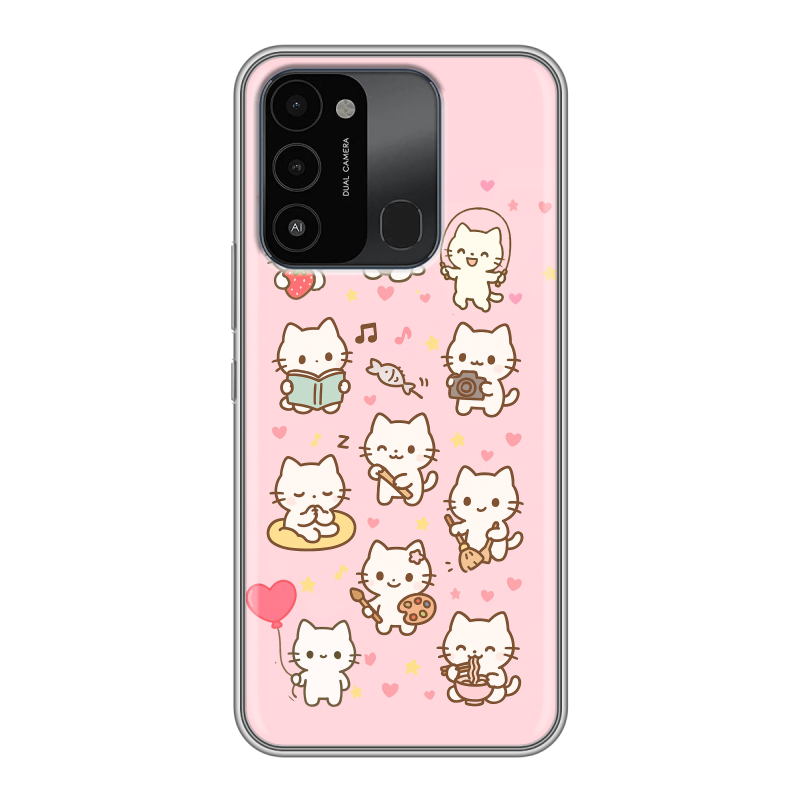 Силиконовый противоударный чехол на Tecno Spark Go 2022 с принтом Hello Kitty Хелоу Кити Силиконовый противоударный чехол на Tecno Spark Go 2022 с принтом Hello Kitty Хелоу Кити