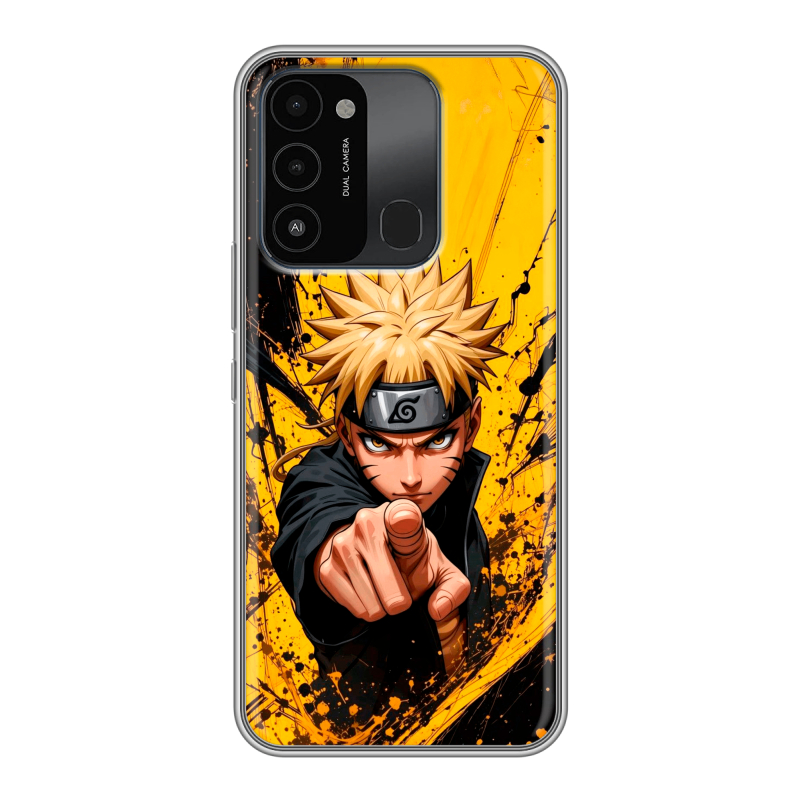 Силиконовый противоударный чехол на Tecno Spark Go 2022 с принтом Naruto Наруто Силиконовый противоударный чехол на Tecno Spark Go 2022 с принтом Naruto Наруто