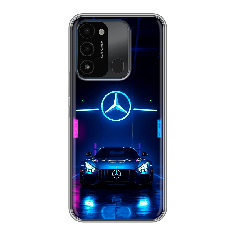Силиконовый противоударный чехол на Tecno Spark Go 2022 с принтом Mercedes Мерседес Силиконовый противоударный чехол на Tecno Spark Go 2022 с принтом Mercedes Мерседес