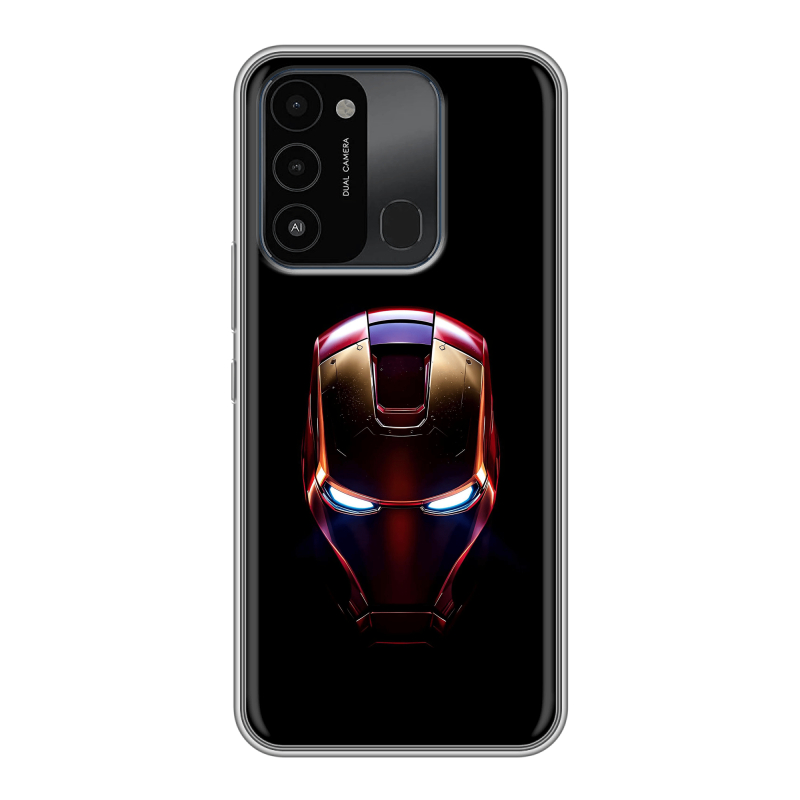 Силиконовый противоударный чехол на Tecno Spark Go 2022 с принтом IronMan Железный человек Силиконовый противоударный чехол на Tecno Spark Go 2022 с принтом IronMan Железный человек