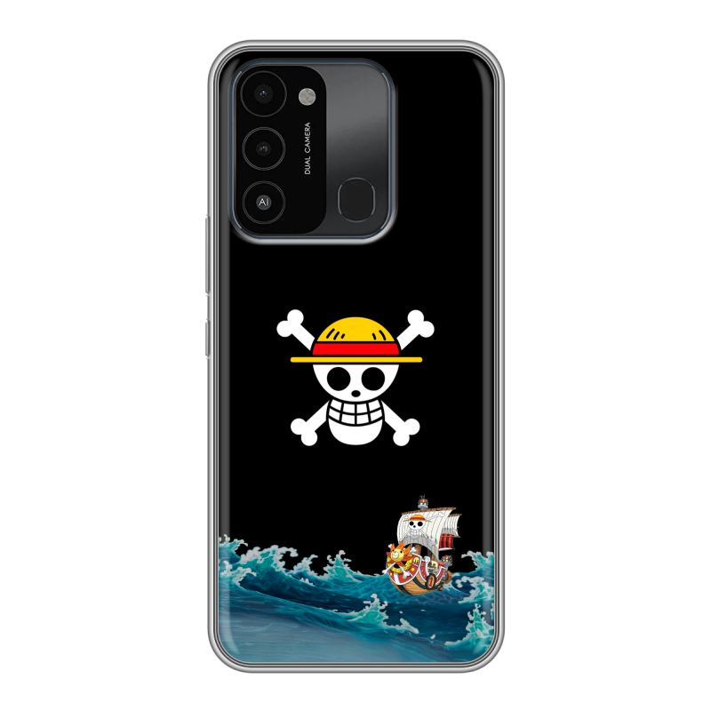 Силиконовый противоударный чехол на Tecno Spark Go 2022 с принтом One Piece Ван Пис Силиконовый противоударный чехол на Tecno Spark Go 2022 с принтом One Piece Ван Пис