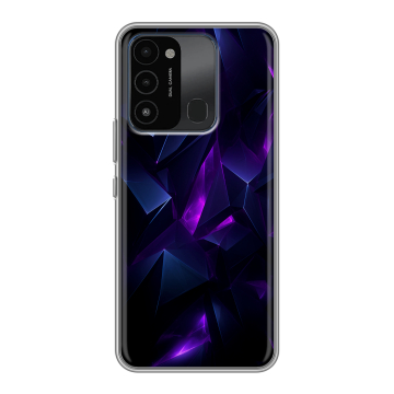 Силиконовый противоударный чехол на Tecno Spark 8C с принтом Абстракиция Силиконовый противоударный чехол на Tecno Spark 8C с принтом Абстракиция