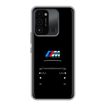 Силиконовый противоударный чехол на Tecno Spark 8C с принтом БМВ BMW