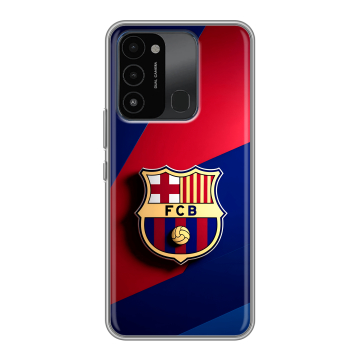 Силиконовый противоударный чехол на Tecno Spark 8C с принтом Барселона Barcelona Силиконовый противоударный чехол на Tecno Spark 8C с принтом Барселона Barcelona