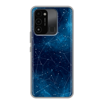 Силиконовый противоударный чехол на Tecno Spark 8C с принтом Космос звезды Силиконовый противоударный чехол на Tecno Spark 8C с принтом Космос звезды