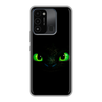 Силиконовый противоударный чехол на Tecno Spark 8C с принтом Как приручить дракона Силиконовый противоударный чехол на Tecno Spark 8C с принтом Как приручить дракона