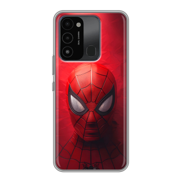 Силиконовый противоударный чехол на Tecno Spark 8C с принтом Spiderman Человек паук Силиконовый противоударный чехол на Tecno Spark 8C с принтом Spiderman Человек паук