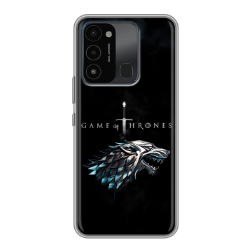 Силиконовый противоударный чехол на Tecno Spark 8C с принтом Игра Престолов Game Thrones Силиконовый противоударный чехол на Tecno Spark 8C с принтом Игра Престолов Game Thrones