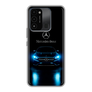 Силиконовый противоударный чехол на Tecno Spark 8C с принтом Mercedes Мерседес Силиконовый противоударный чехол на Tecno Spark 8C с принтом Mercedes Мерседес