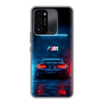 Силиконовый противоударный чехол на Tecno Spark 8C с принтом BMW БМВ Силиконовый противоударный чехол на Tecno Spark 8C с принтом BMW БМВ