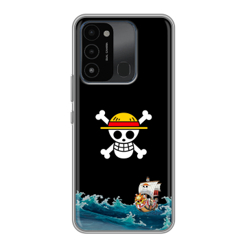 Силиконовый противоударный чехол на Tecno Spark 8C с принтом One Piece Ван Пис Силиконовый противоударный чехол на Tecno Spark 8C с принтом One Piece Ван Пис