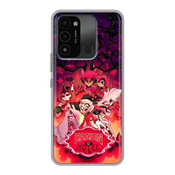 Силиконовый противоударный чехол на Tecno Spark 8C с принтом Hazbin Hotel Отель Хазбин Силиконовый противоударный чехол на Tecno Spark 8C с принтом Hazbin Hotel Отель Хазбин