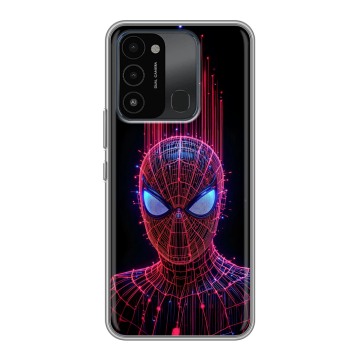 Силиконовый противоударный чехол на Tecno Spark 8C с принтом Spiderman Человек паук Силиконовый противоударный чехол на Tecno Spark 8C с принтом Spiderman Человек паук