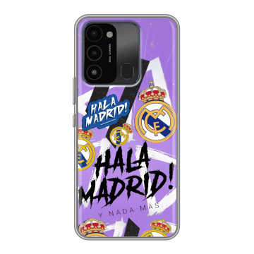 Силиконовый противоударный чехол на Tecno Spark 8C с принтом Real Madrid Реал Мадрид Силиконовый противоударный чехол на Tecno Spark 8C с принтом Real Madrid Реал Мадрид