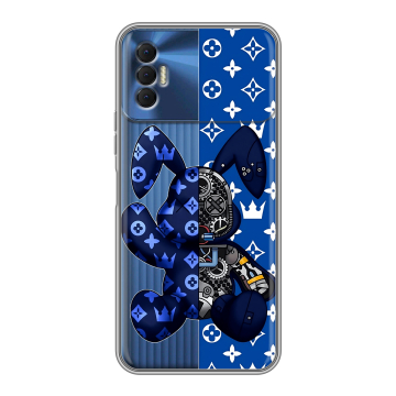 Силиконовый чехол на Tecno Spark 8P с принтом Луи робот Силиконовый чехол на Tecno Spark 8P с принтом Луи робот