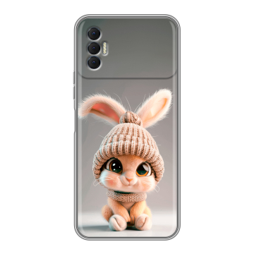 Силиконовый чехол на Tecno Spark 8P с принтом Кролик