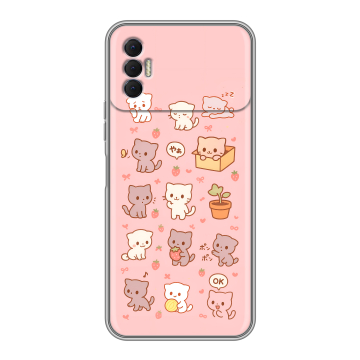 Силиконовый чехол на Tecno Spark 8P с принтом Hello Kitty Хелоу Кити Силиконовый чехол на Tecno Spark 8P с принтом Hello Kitty Хелоу Кити