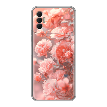Силиконовый чехол на Tecno Spark 8P с принтом Розы цветы Силиконовый чехол на Tecno Spark 8P с принтом Розы цветы