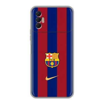 Силиконовый чехол на Tecno Spark 8P с принтом Барселона Barcelona Силиконовый чехол на Tecno Spark 8P с принтом Барселона Barcelona