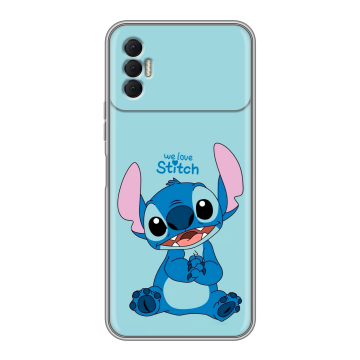 Силиконовый чехол на Tecno Spark 8P с принтом Лило и Стич Силиконовый чехол на Tecno Spark 8P с принтом Лило и Стич