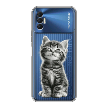 Силиконовый чехол на Tecno Spark 8P с принтом Котенок Силиконовый чехол на Tecno Spark 8P с принтом Котенок