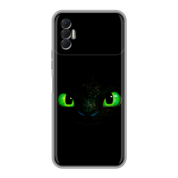 Силиконовый чехол на Tecno Spark 8P с принтом Как приручить дракона Силиконовый чехол на Tecno Spark 8P с принтом Как приручить дракона