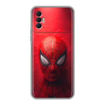 Силиконовый чехол на Tecno Spark 8P с принтом Spiderman Человек паук Силиконовый чехол на Tecno Spark 8P с принтом Spiderman Человек паук