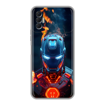 Силиконовый чехол на Tecno Spark 8P с принтом IronMan Железный человек Силиконовый чехол на Tecno Spark 8P с принтом IronMan Железный человек