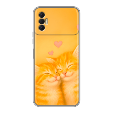 Силиконовый чехол на Tecno Spark 8P с принтом Милые котята Силиконовый чехол на Tecno Spark 8P с принтом Милые котята