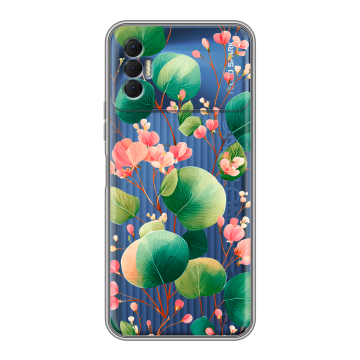 Силиконовый чехол на Tecno Spark 8P с принтом женский