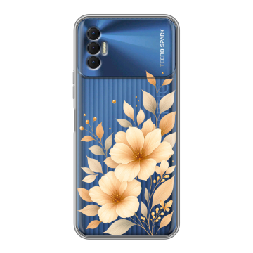 Силиконовый чехол на Tecno Spark 8P с принтом для девушки