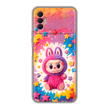 Силиконовый чехол на Tecno Spark 8P с принтом Labubu Лабубу Силиконовый чехол на Tecno Spark 8P с принтом Labubu Лабубу