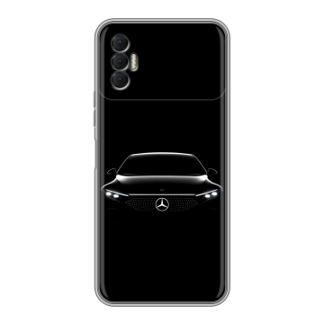 Силиконовый чехол на Tecno Spark 8P с принтом Mercedes Мерседес Силиконовый чехол на Tecno Spark 8P с принтом Mercedes Мерседес