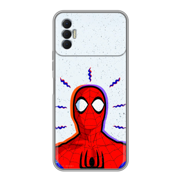 Силиконовый чехол на Tecno Spark 8P с принтом Spiderman Человек паук